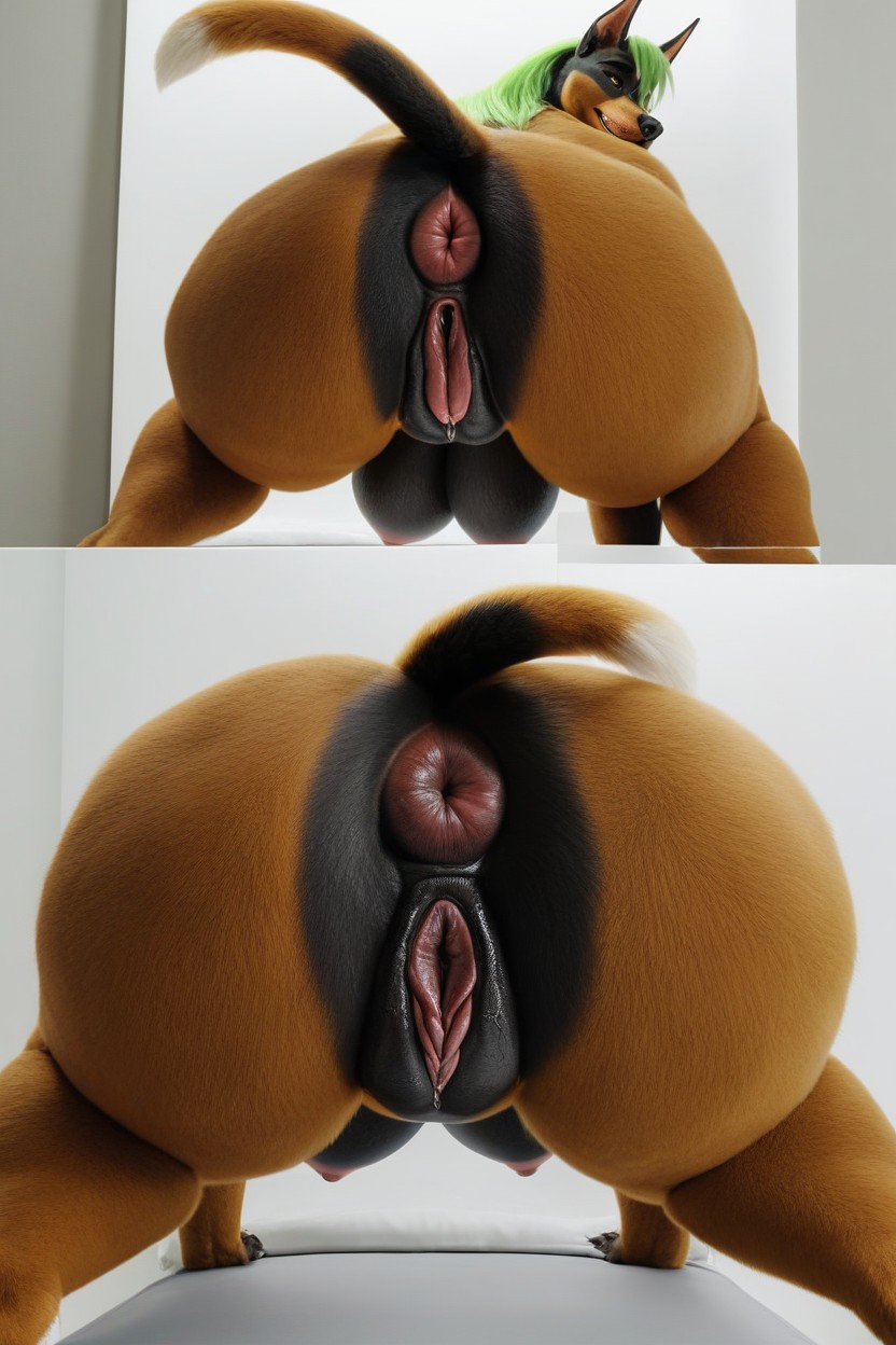 Puffy Pussy, Fur Patterns, Penis In Pussy Furry AI Porn