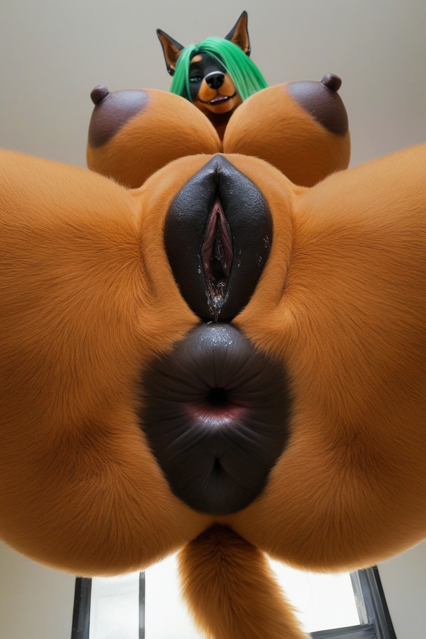 Gigantic Cock, Penis In Pussy, Front View Furry AI Porn