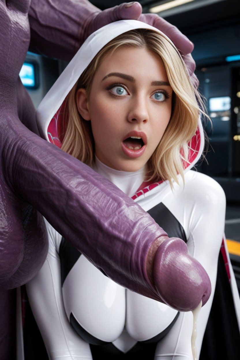 Big Purple Cock, Shocked, Spider-gwen Shemale AI Porn