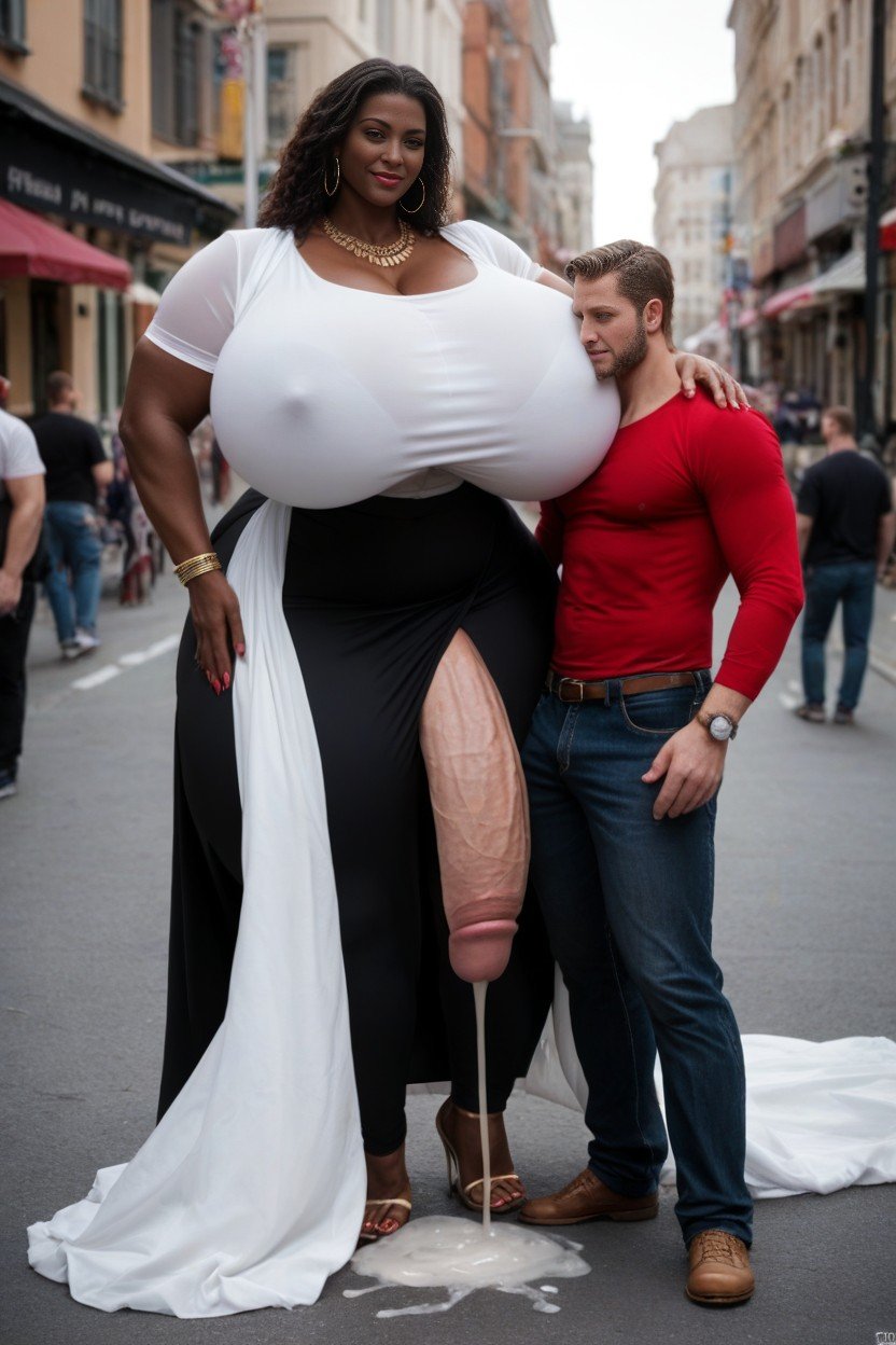 Gigantically Tall Woman, Extreme Massive Hyper Cock, Cock Thicker Than Girls Body Furry AI Porn