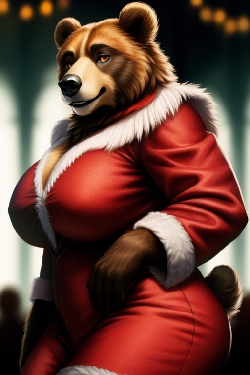 Bear, Model, Christmas Furry AI Porn