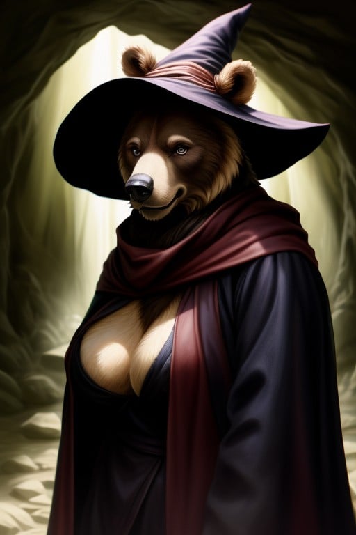 Massive Breast, Witch, Cave Furry AI Porn