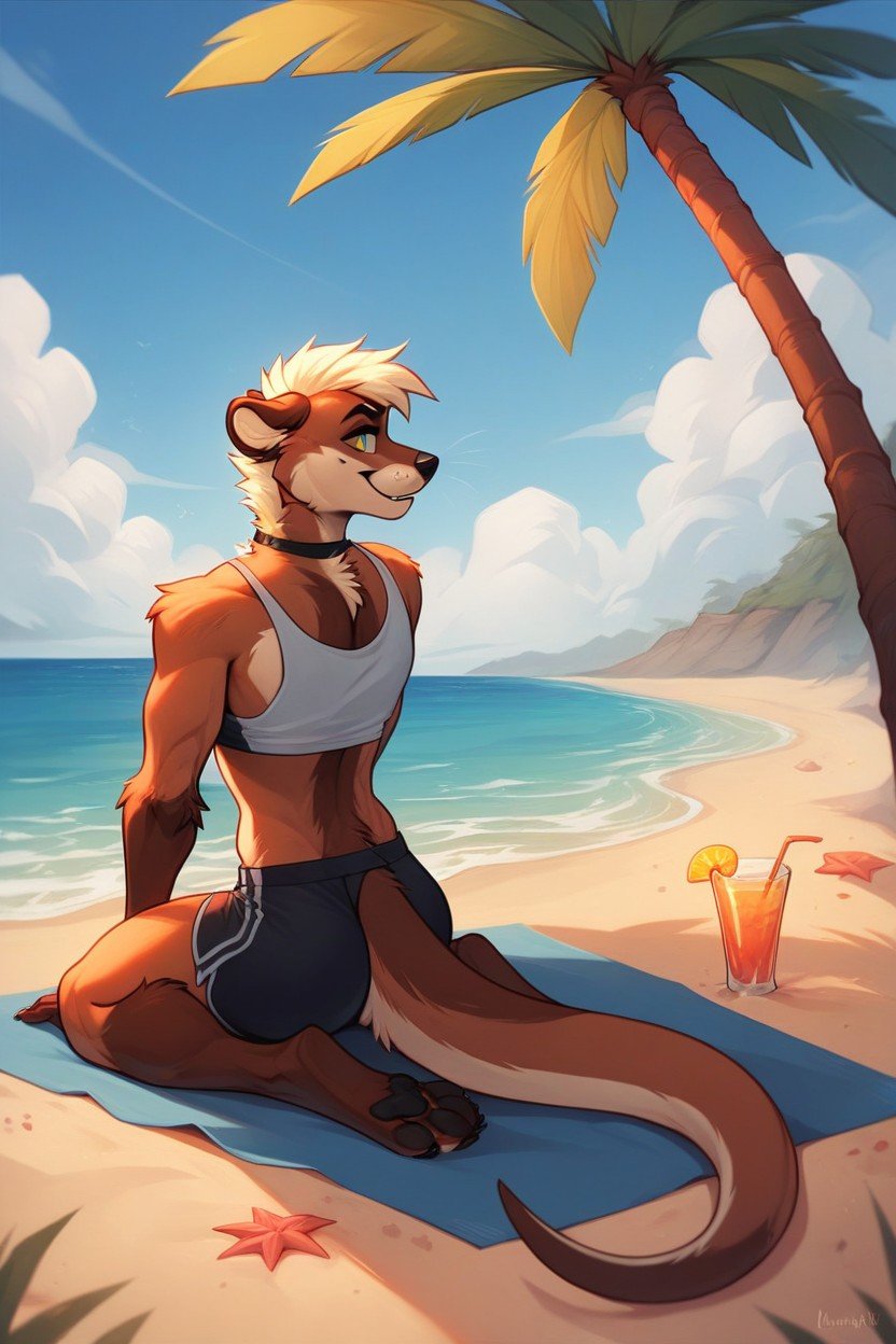 Suffer, Beach, SunnyPorno AI Furry