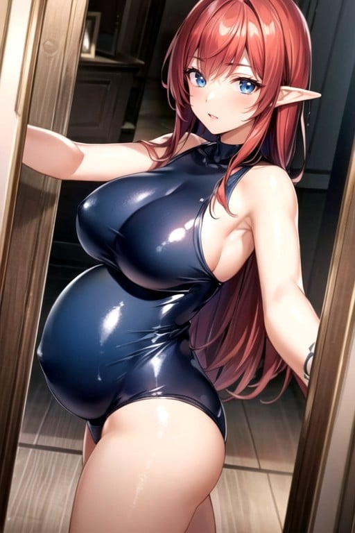 Big Round Ass, Selfie, Traje De LátexPorno AI Hentai