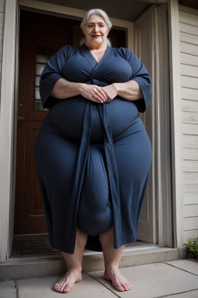 Fully Clothed, Extremely Large Ass, Satan Robe Shemale AI Porn