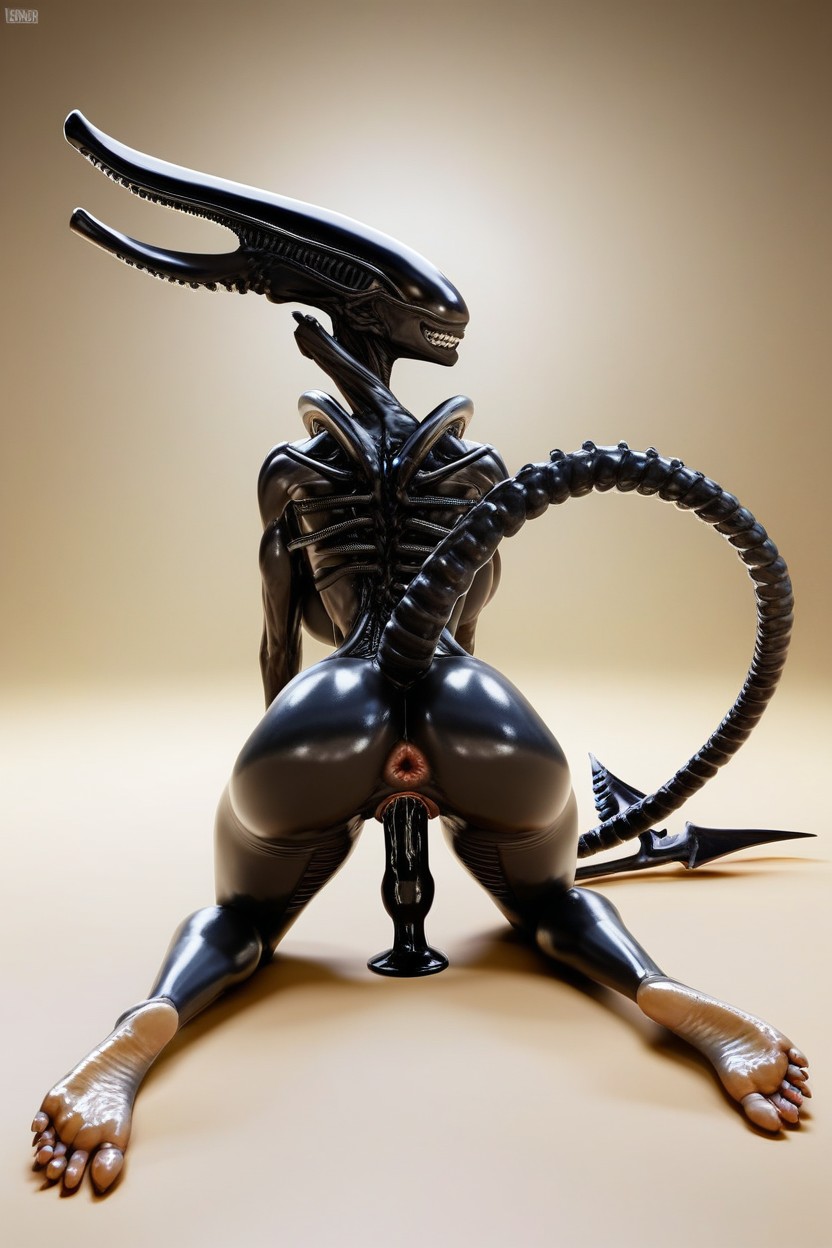Nice Strong Legs, Super Shiny Anus, Two Feet Furry AI Porn