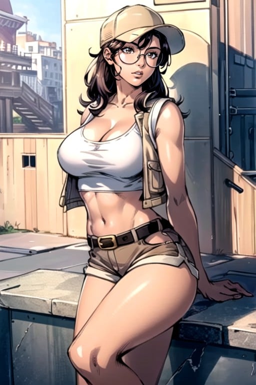 Comic, Dark Brown Skin, Fiolina (metal Slug) AI Porn