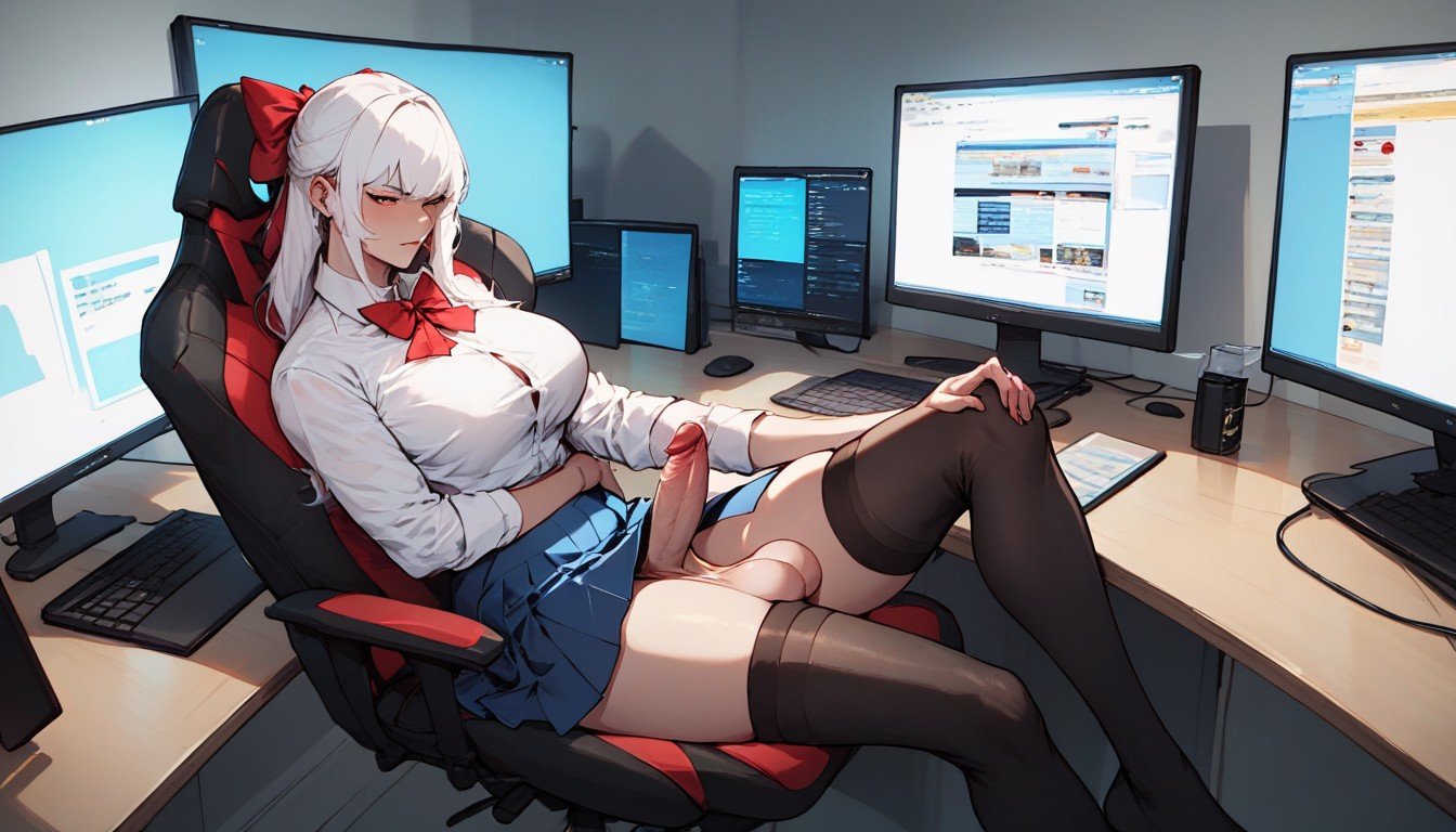 Dick Under The Skirt, Computer Monitors, Sexy FaceAI 포르노