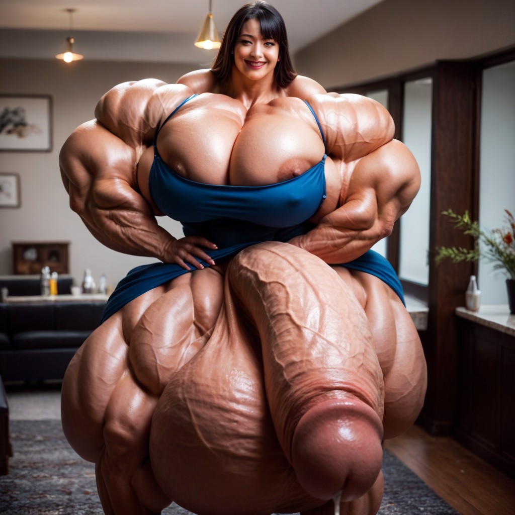 Gigantic Testicles, Hyper Gigantic Testicles, Hyper Big Testicles Shemale AI Porn