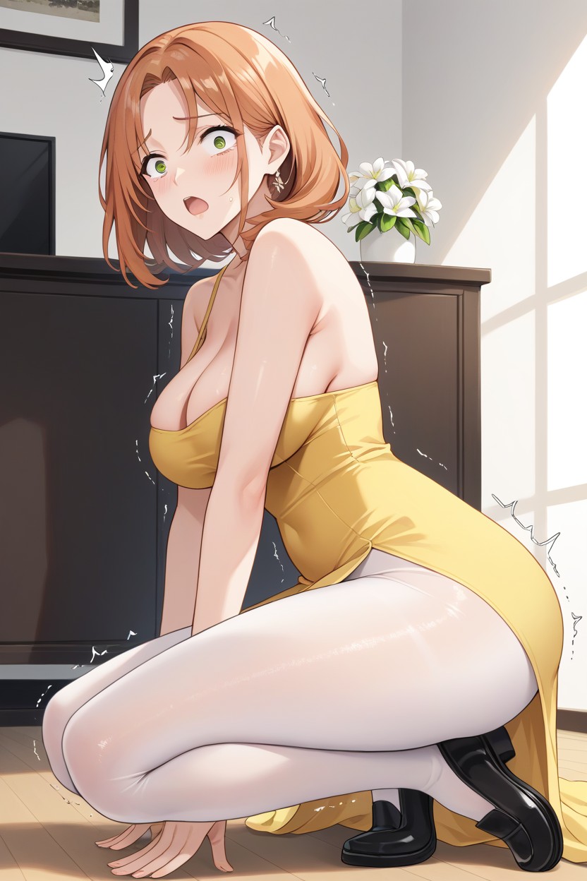 Shocked Worried Look, Pale Skin, Face Hentai AI Porn