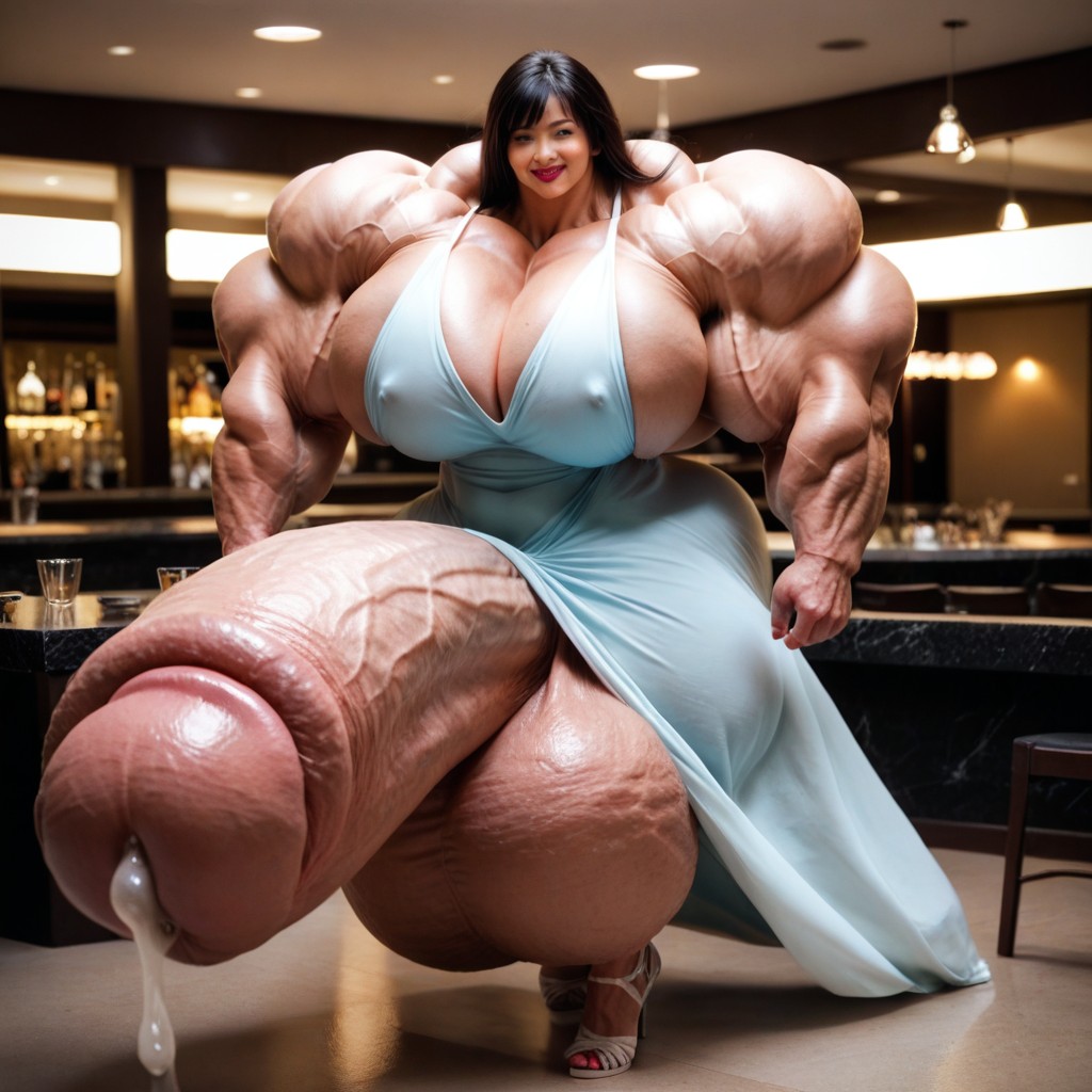 Muscular, Horny, 50+ Shemale AI Porn