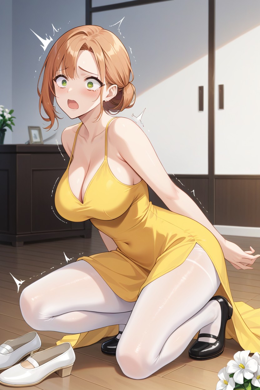 Hair Changes To Ginger, Face, Feet Up Hentai AI Porn