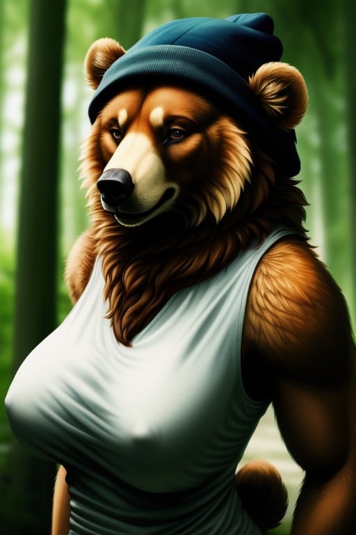 Beanie, Massive Breast, Bear Furry AI Porn