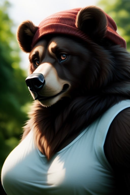 Beanie, Bear, Massive Breast Furry AI Porn