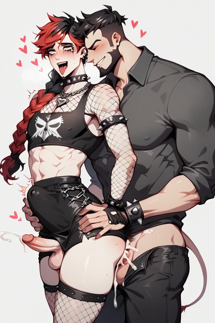 Spiked Braclet, Shy, In Love AI Gay Porn