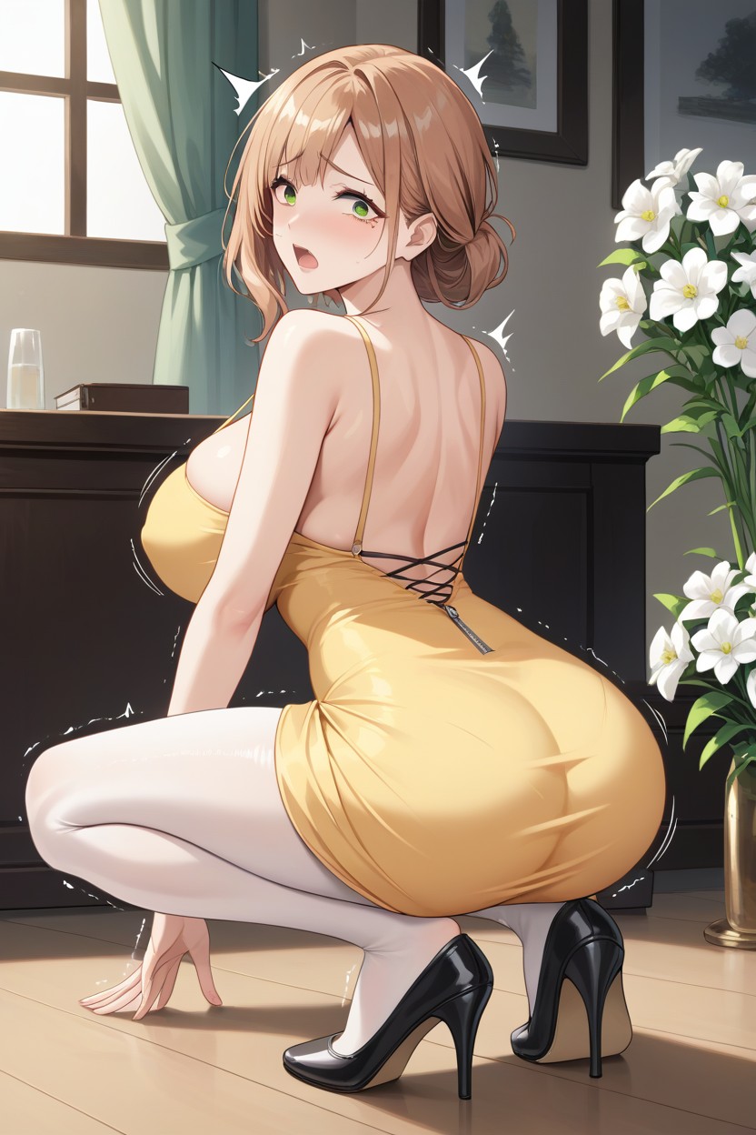 Full Body, Shocked Worried Look, Face Hentai AI Porn
