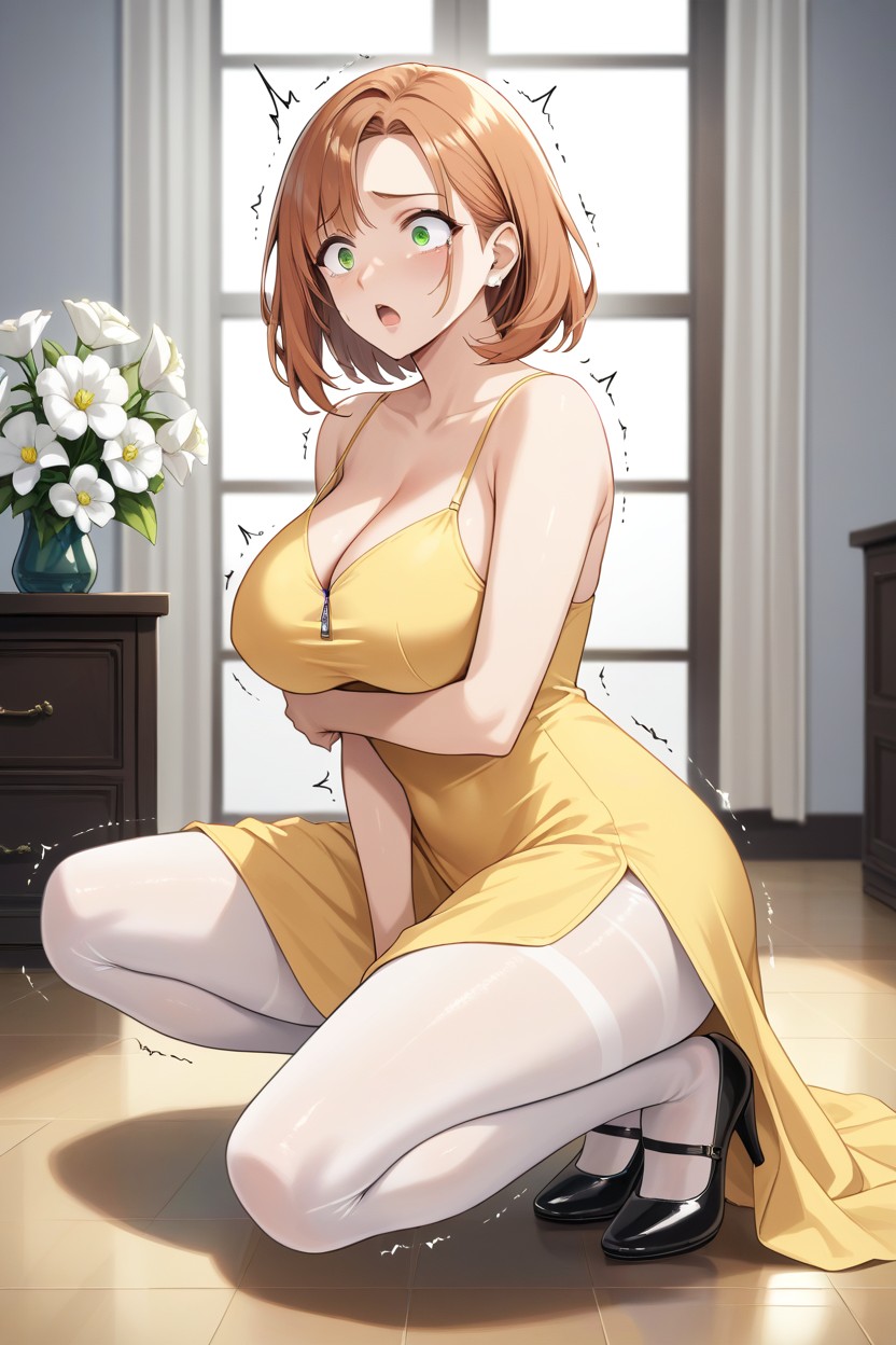 Pretty Feet And Legs, Medium Length Hair, Fair Skin Hentai AI Porn