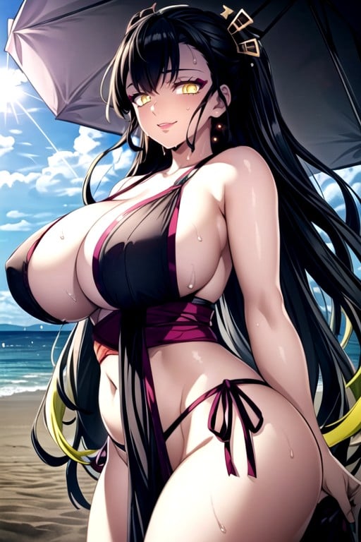 Sand, Person, Beach Chair Hentai AI Porn