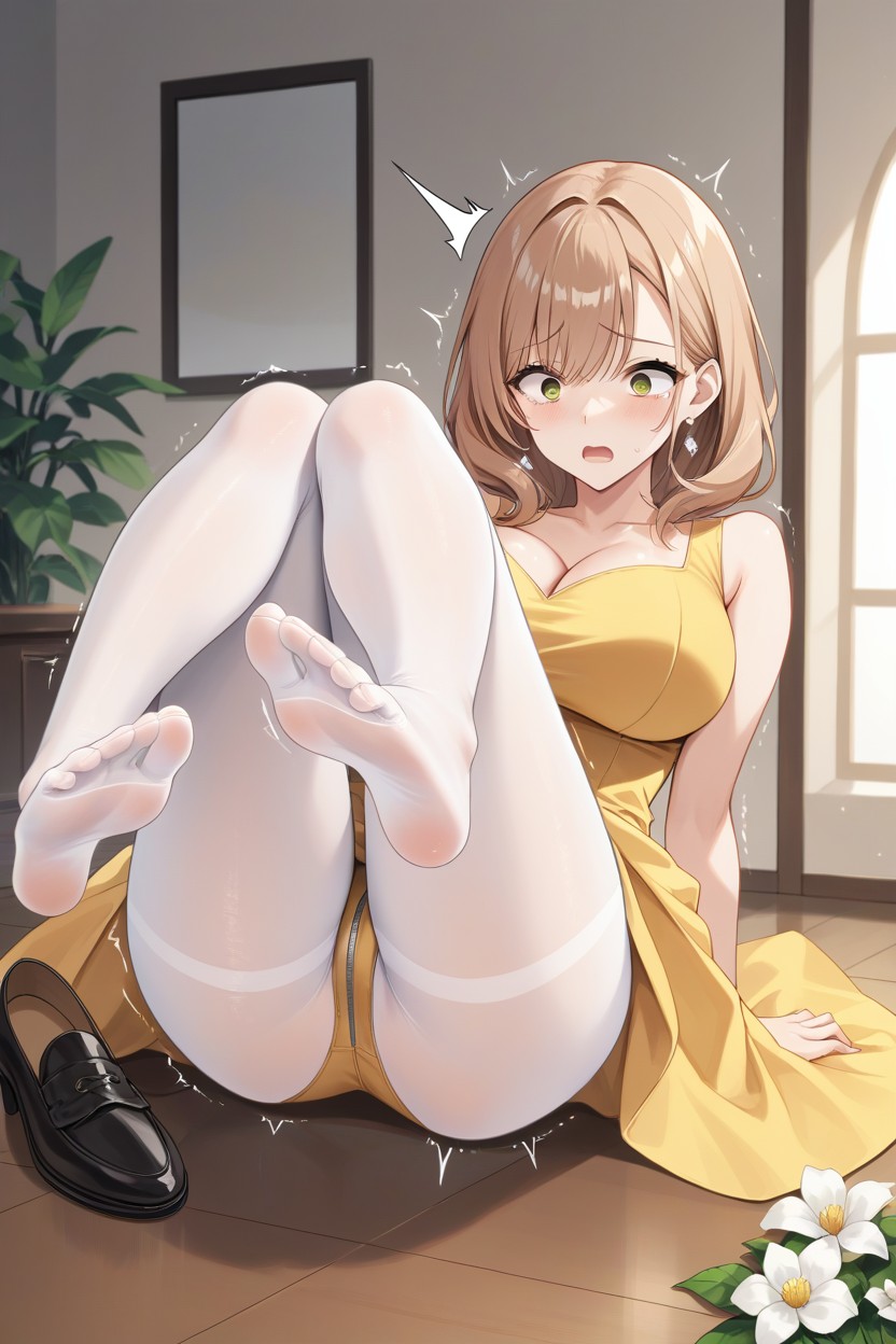 Body Grows Taller, No Shoes, Body Starts Trembling Shaking Hentai AI Porn