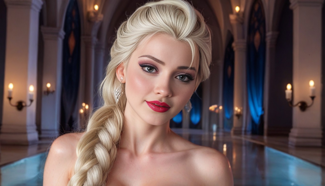 Pale White Skin, Full Hdr, Full Covering Outfit AI Porn