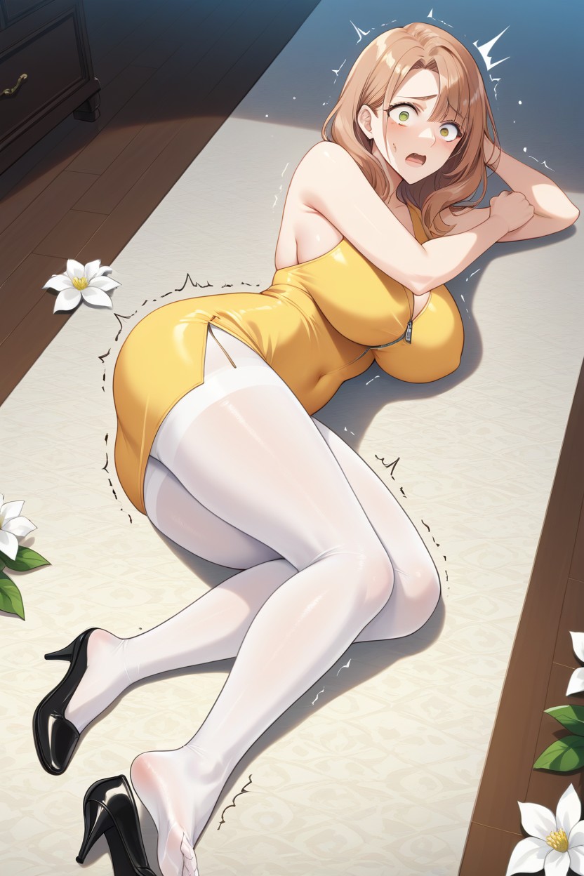 Green Eyes, Hazel Eyes, Pretty Feet And Legs Hentai AI Porn