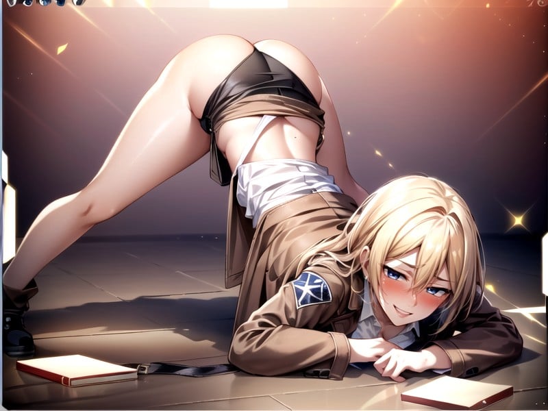 Large Breast, Historia (attack On Titan) , Jack O' Lantern Pose  AI Porn