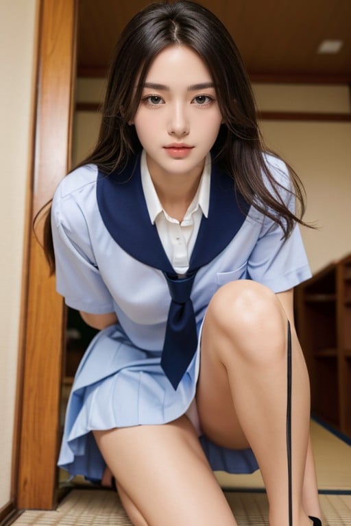 School Uniform, Bottom Up (upskirt), 18 AI Porn