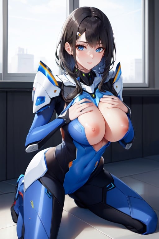 De Rodillas, Armadura De Robot, 1 PersonaPorno AI Hentai