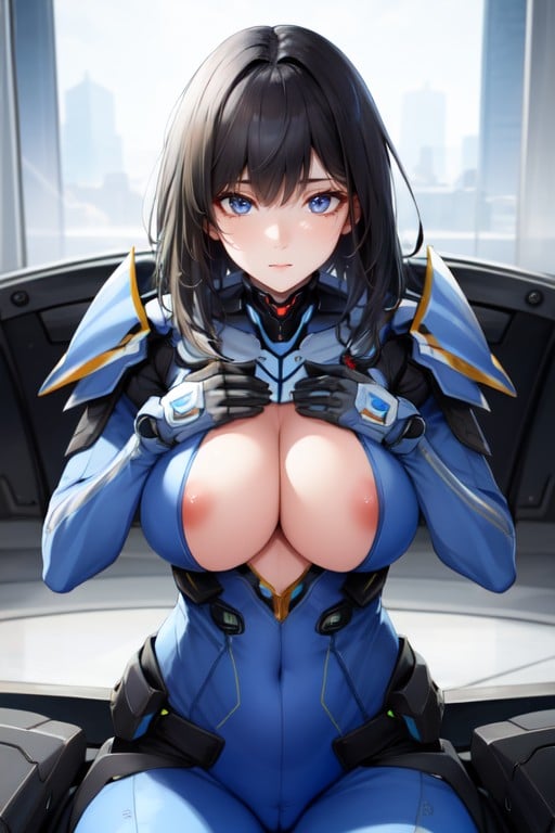 Armure De Robot, 1 Personne, S'asseoirPorno IA Hentai