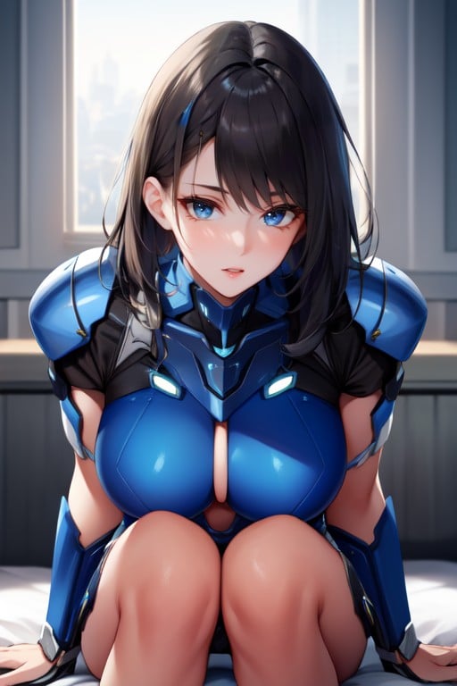 Armadura De Robot, 1 Persona, SentadaPorno AI Hentai