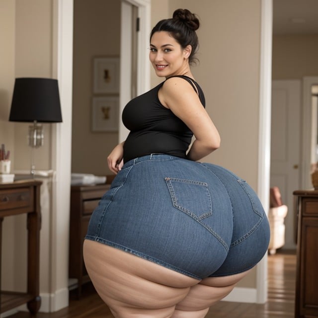 Widest Hyper Hips, Hyper Ass, Wide Hyper HipsニューハーフAIポルノ