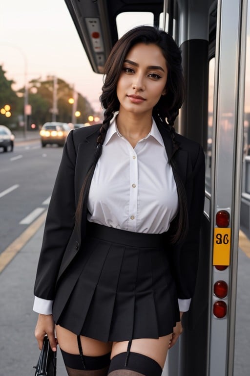 School Uniform, Thick, Personsouth Asian Travesti IA Pornô