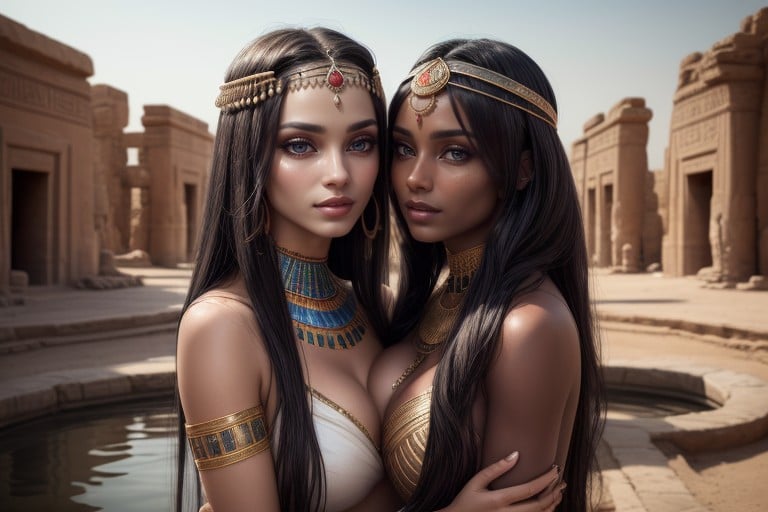 Cute, Lesbians, Egyptian AI Porn