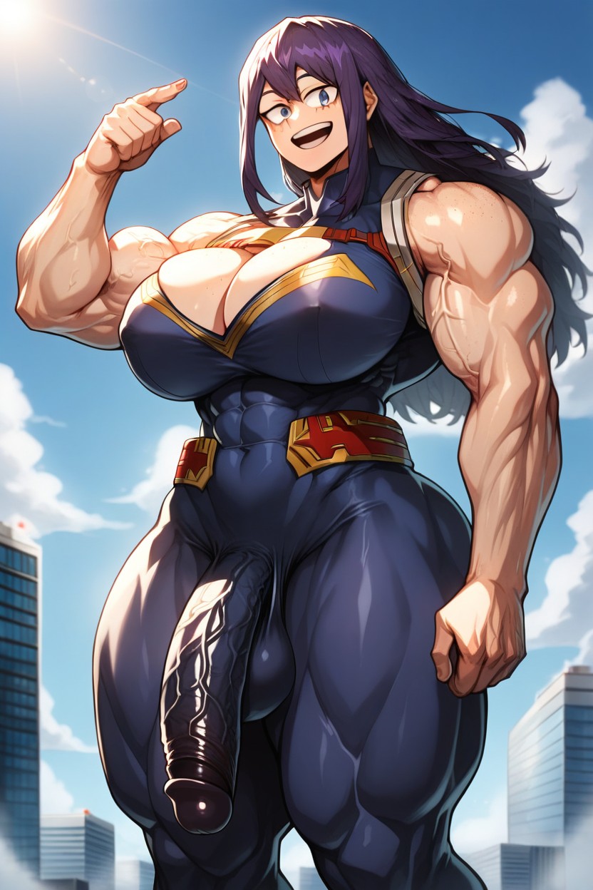 Rooftop, Wind In Hair, Sexy Woman Shemale AI Porn