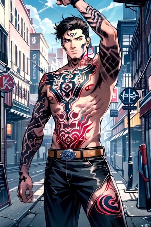 Crop Top, Tattoo, Comic AI Porn