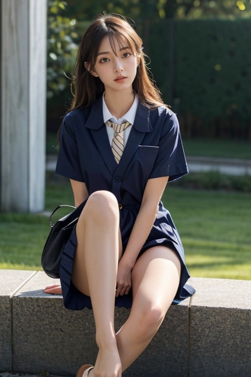 18, School Uniform, Full Body AI Porn