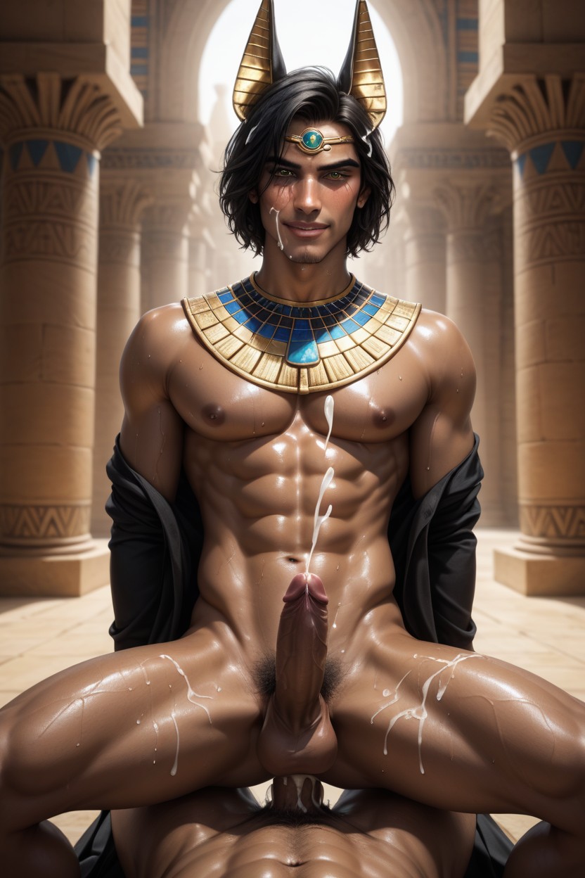 Cum Covered, Precum, Skinny AI Gay Porn
