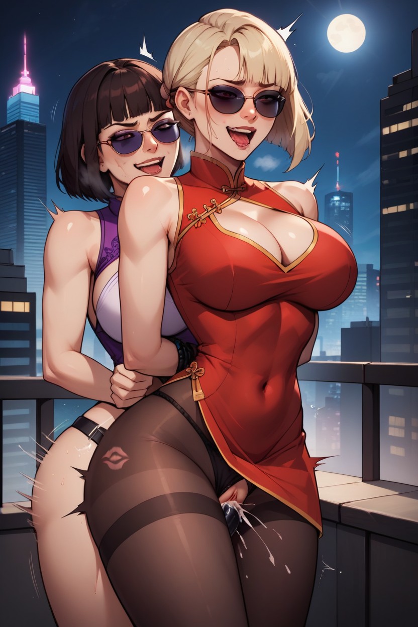 Kiss Mark, Arms Behind Back, Orgasm AI Porn