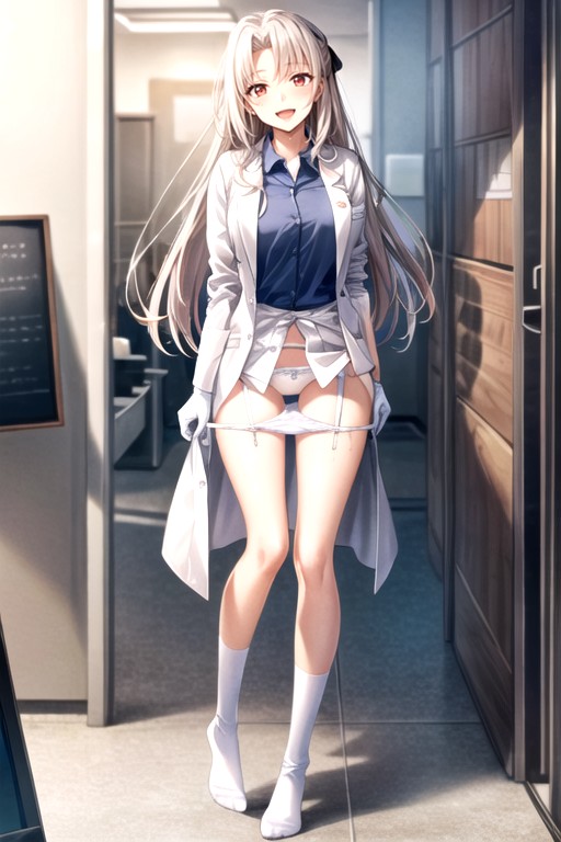 Doctor Lab Coat, Hospital, Cute Shemale AI Porn