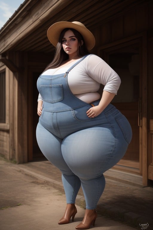 Impossibly Fat, Obese, The Fattest Woman EverAIポルノ