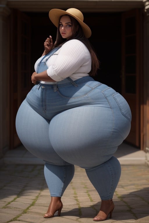 Americana, Weight Gain, Ssbbw Pornografia de IA