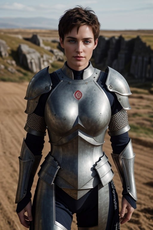 Armor, Small Breast, Irish AI Porn