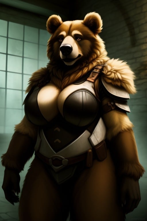 Dungeon, Massive Breast, Bear Furry AI Porn