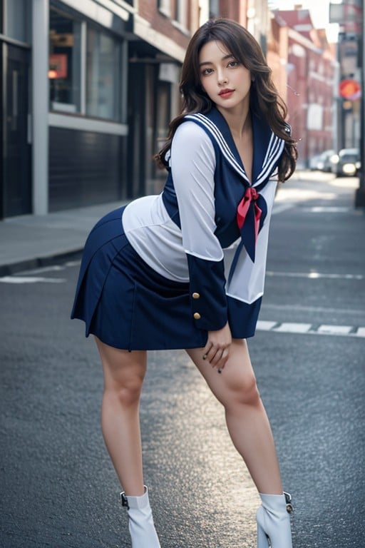 Sailor Uniform, 30+, Smirk AI Porn