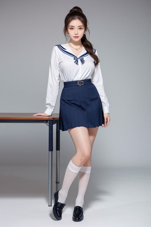 Sailor Uniform, Smirk, 30+ AI Porn