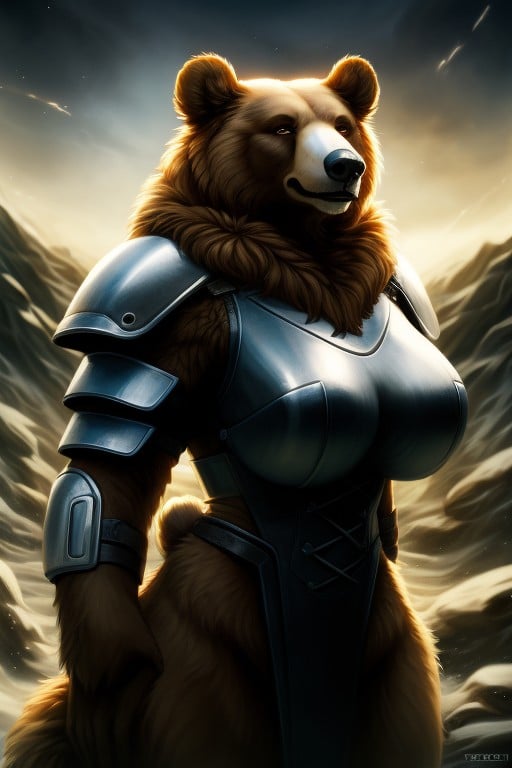 Alien Planet, Massive Breast, Bear Furry AI Porn