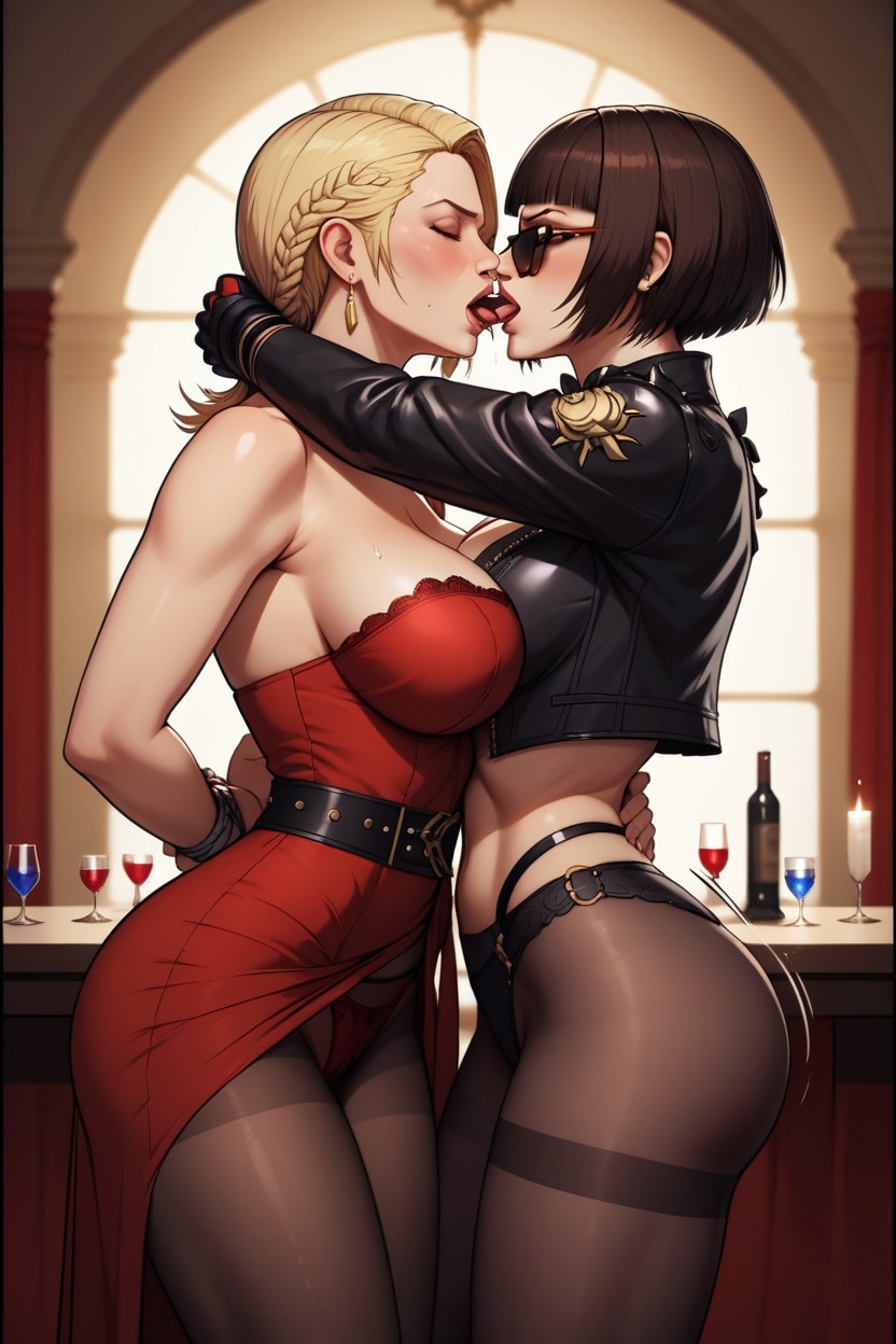No Deformities, Lesbian Strapon, Night AI Porn