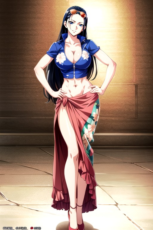 Nico Robin (one Piece), 20s, Ajustar Pornografia de IA