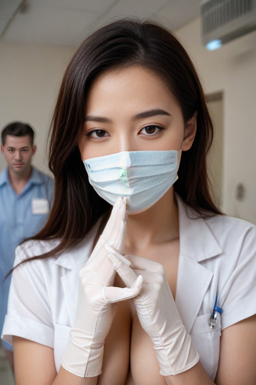 小乳, 正面视图, Hospital人妖AI色情