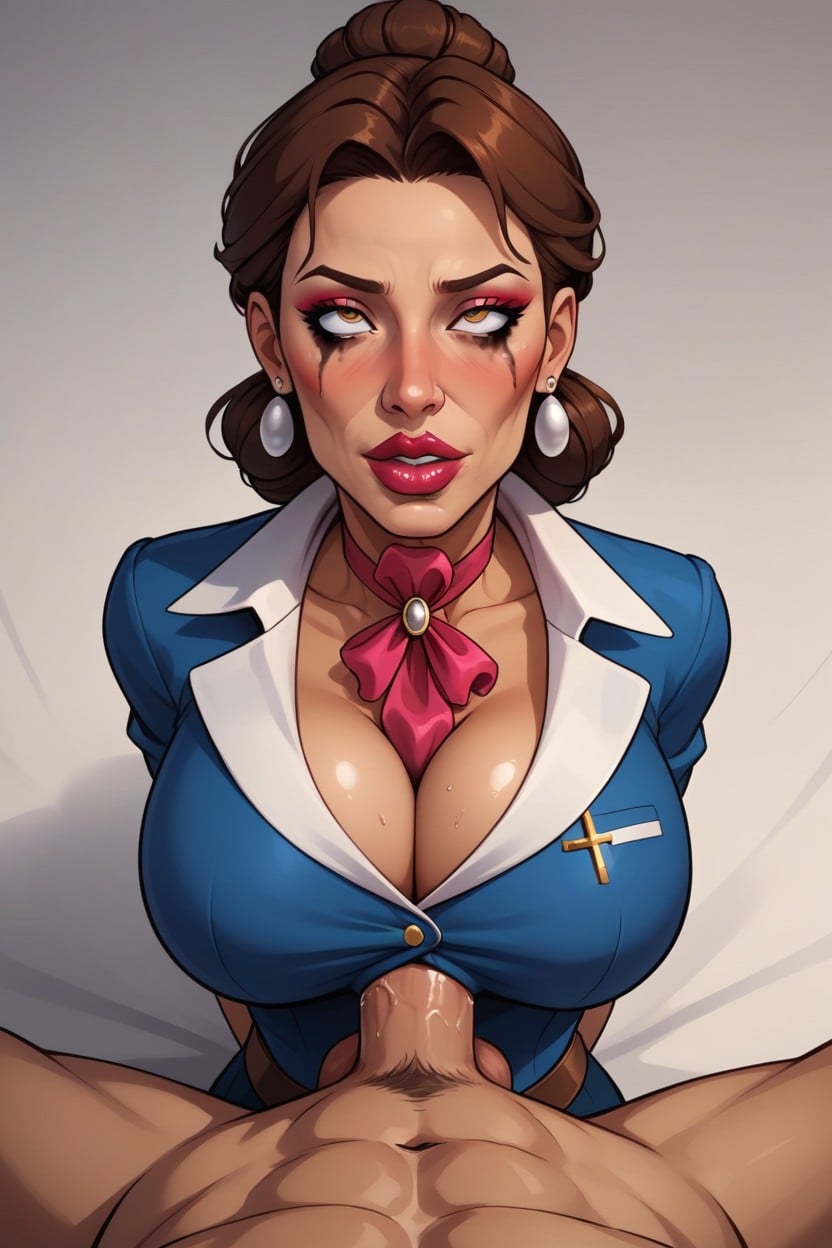 Tit Fuck, Rolling Eyes, Latina AI Porn